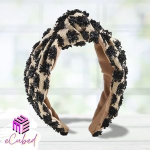 132 - Knotted Beige Headband